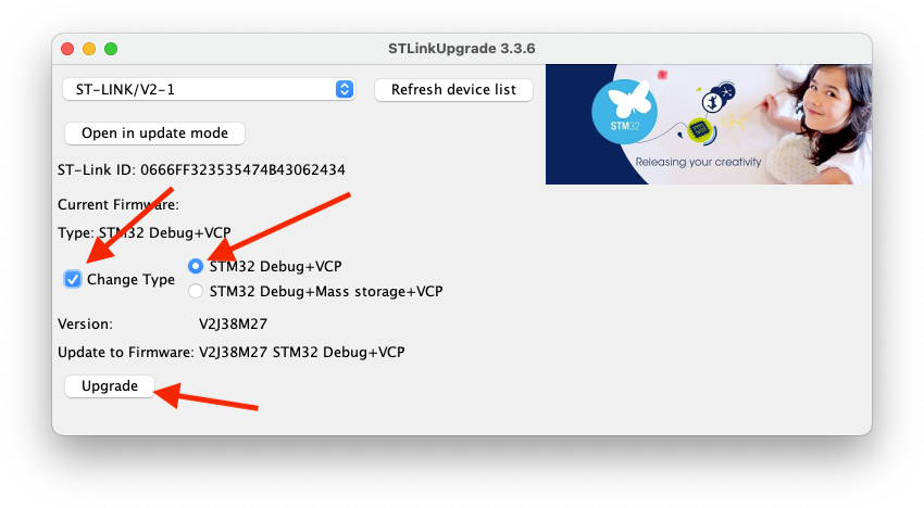 ST-Link Upgrade 1
